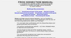Desktop Screenshot of frogdissectionlab.com